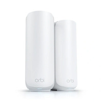 Netgear Orbi 370 WiFi Mesh Systeem, Dual-Band WiFi 7-Mesh Systeem, 2 stuks mesh router Wit, 1x Orbi WiFi 7-router (RBE371), 1x Orbi WiFi 7-satelliet (RBE370)