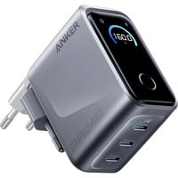 Anker 160W Prime wandoplader met led-scherm Grijs
