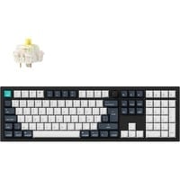 Keychron Q6 Max-M4Z QMK, toetsenbord Zwart, BE Lay-out, Gateron Jupiter Banana, RGB leds, Hot-swappable, Bluetooth, 2.4GHz