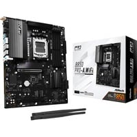 ASRock B850 PRO-A WiFi socket AM5 moederbord RAID, 2.5 Gb-LAN, Wi-Fi 6E, BT, Sound, ATX