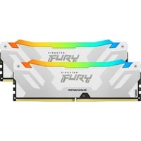 Kingston FURY 32 GB DDR5-6000 Kit werkgeheugen Wit, KF560C32RWAK2-32, Renegade RGB, XMP