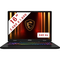 MSI Crosshair A16 HX (D8WGKG-009BE) 16" gaming laptop Grijs | Ryzen 9 8945HX | RTX 5070 | 16 GB | 1 TB SSD | 240 Hz