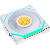 Lian Li UNI FAN SL120 LCD Wireless RGB case fan Wit, 120 x 124.5 x 28 mm, PWM