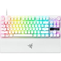 Razer Huntsman V3 Pro TKL RGB mechanisch gaming toetsenbord Wit, US lay-out (QWERTY), Razer Analog Optical Gen 2, 80% (TKL)	, Double-shot PBT