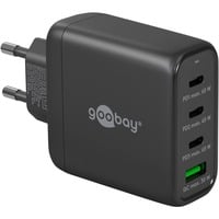 goobay 68W GaN USB-C PD Multiport Quick Charger Zwart