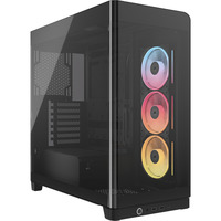 Corsair FRAME 4500X LX-R RGB LINK midi tower behuizing Zwart | 2x USB-A | 1x USB-C | Tempered Glass