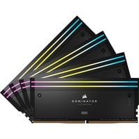 Corsair 64 GB DDR5-6400 (4x 16 GB) Quad-Kit werkgeheugen Zwart, CMP64GX5M4B6400C32, Dominator Titanium RGB, XMP