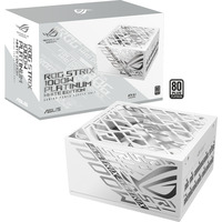 ASUS ROG STRIX Platinum White Edition modulaire 1000 watt voeding  Wit, 1x 12V-2x6, 4x PCIe