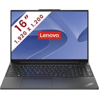 Lenovo ThinkPad E16 Gen 1 (21JN000EMB) 16"  laptop Zwart | Core  i7-1355U | Iris Xe Graphics | 16 GB | 512 GB SSD