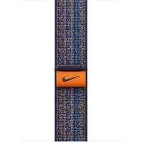 Apple Geweven sportbandje van Nike - Game Royal/oranje (45 mm) armband Blauw/oranje