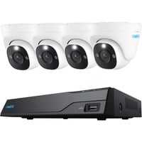 Reolink NVS8-12MD4, slimme 12 MP PoE beveiligingscamera 4 stuks, 12 MP, PoE, 2 TB