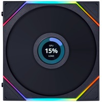 Lian Li UNI FAN TL 140 LCD Reverse Blade RGB case fan Zwart, 140 x 144 x 28 mm