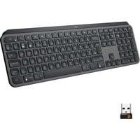 Logitech MX Keys Advanced Wireless Illuminated Keyboard, toetsenbord Zwart, US lay-out, Bluetooth 