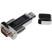 Digitus USB-A 1.1 naar 9-pin serieel adapter Zwart