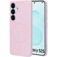 Mobiparts Samsung Galaxy S25 - Slim Line MagSafe Case telefoonhoesje Roze