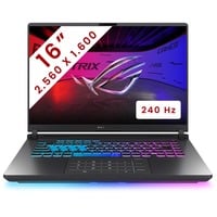 ASUS ROG Strix G16 (G615LR-S5072W) 16"  gaming laptop Grijs | Ultra 9 275HX | RTX 5070 Ti | 32 GB | 1 TB SSD | 240 Hz