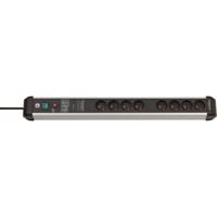Brennenstuhl Premium-Protect-Line stekkerdoos stekkerdoos Zwart/zilver, Bulk