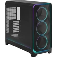 Fractal Design Meshify 3 XL Ambience Pro RGB big tower behuizing Zwart | 2x USB-A | 1x USB-C | RGB | Tempered Glass