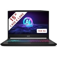 MSI Katana A15 AI (B8VF-300BE) 15.6" gaming laptop Zwart | Ryzen 7 8845HS | RTX 4060 | 16 GB | 512 GB SSD | 144 Hz