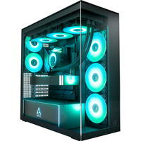 ARCTIC Xtender midi tower behuizing Zwart | 2x USB-A | 1x USB-C | RGB | Tempered Glass