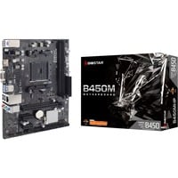 Biostar B450MHP socket AM4 moederbord Grijs, RAID, Gb-LAN, Sound, µATX