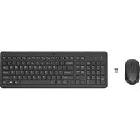 HP 330 draadloos toetsenbord en draadloze muis desktopset Zwart, BE lay-out (AZERTY), 100%