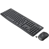 Logitech MK295 Silent Wireless, desktopset Donkergrijs, BE Lay-out