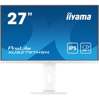 iiyama ProLite XUB2797HSN-W2 27" monitor Wit, 100 Hz, HDMI, DisplayPort, USB-C, RJ45 (LAN), Audio