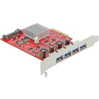 DeLOCK PCIe x4 naar 4x externe USB-A 3.2 Gen 2 usb-controller 