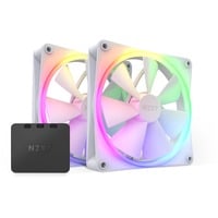 NZXT F140 RGB case fans Wit, 2 stuks, 140 x 140 x 26 mm, PWM, Incl. controller