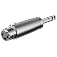 goobay XLR naar 6.35 mm jack adapter Zilver