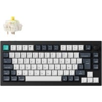 Keychron Q1 Max-M4Z QMK, toetsenbord Zwart, BE Lay-out, Gateron Jupiter Banana, RGB leds, 75%, Hot-swappable, Bluetooth, 2.4GHz