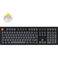 Keychron K10 Max, toetsenbord Zwart/grijs, BE Lay-out, Keychron Super Banana, RGB leds, Hot-swappable, Bluetooth, 2.4GHz