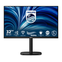Philips 32B2N3500 31.5" monitor Zwart, 2x HDMI, DisplayPort, 3x USB-A, USB-B