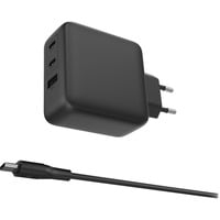 Sitecom 100W GaN Power Delivery oplader Zwart, 2x USB-C, 1x USB-A, 1,5 meter