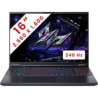 Acer Predator Helios Neo 16 AI (PHN16-73-90A5) 16"  gaming laptop Zwart | Core 9 275HX | RTX 5070 Ti | 32 GB | 2 TB SSD | 240 Hz