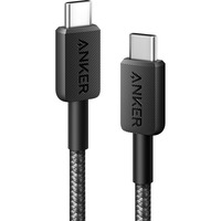 Anker 322 USB-C Braided kabel Zwart, 0.9 meter, 60 W