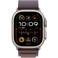 Apple Watch Ultra 2 smartwatch Paars, Titanium, 49 mm, Alpine-bandje (Medium), GPS + Cellular