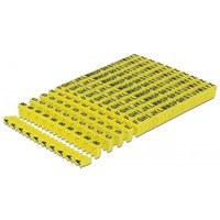 DeLOCK Kabelmarkeerclips A-Z kabelbinder Geel, 260 stuks