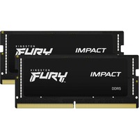 Kingston FURY 64 GB DDR5-5600 (2x 32 GB) Kit laptopgeheugen Zwart, KF556S40IBK2-64, Impact