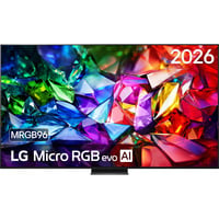 LG Micro RGB evo AI MRGB96 (100MRGB96B9) 100" 4K Ultra HD LED tv Zwart, 4x HDMI, 2x USB, Optisch, Bluetooth, LAN, WLAN, CI+, HDR10
