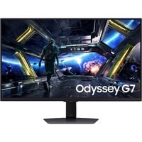 Samsung Odyssey G7 G70D 27" 4K UHD gaming monitor Zwart, 2x HMDI, DisplayPort, 2x USB-A, USB-B, RJ-45, 144 Hz