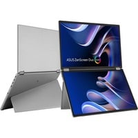 ASUS ZenScreen Duo OLED MQ149CD 21" monitor Zilver, 1x Mini HDMI, 3x USB-C