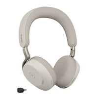 Jabra Evolve3 75 on-ear headset Grijs, Microsoft Teams (MS), Link390 USB-C