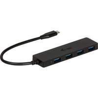 i-tec 4-Port USB-C Slim Passive usb-hub Zwart