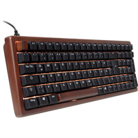 Sharkoon SKILLER SGK50 S2 Wood PBT, gaming toetsenbord Houtkleur/zwart, BE Lay-out, Gateron G Pro 3.0 Yellow, RGB leds, Hot-swappable, 96%