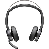 HP Poly Voyager Focus 2 USB-C on-ear headset Incl. USB-C/A Adapter + Oplaadstandaard