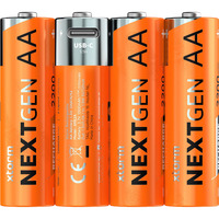 Xtorm USB-C Oplaadbare AA-batterijen 4 stuks
