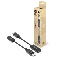 Club 3D Actieve DisplayPort 1.4 naar HDMI adapter Zwart, 10 centimeter, 8K
