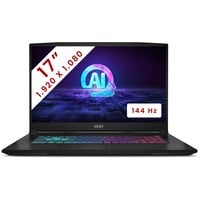 MSI Katana A17 AI (B8VF-836BE) 17.3" gaming laptop Zwart | Ryzen 9 8945HS | RTX 4060 | 16 GB | 1 TB SSD | 144 Hz